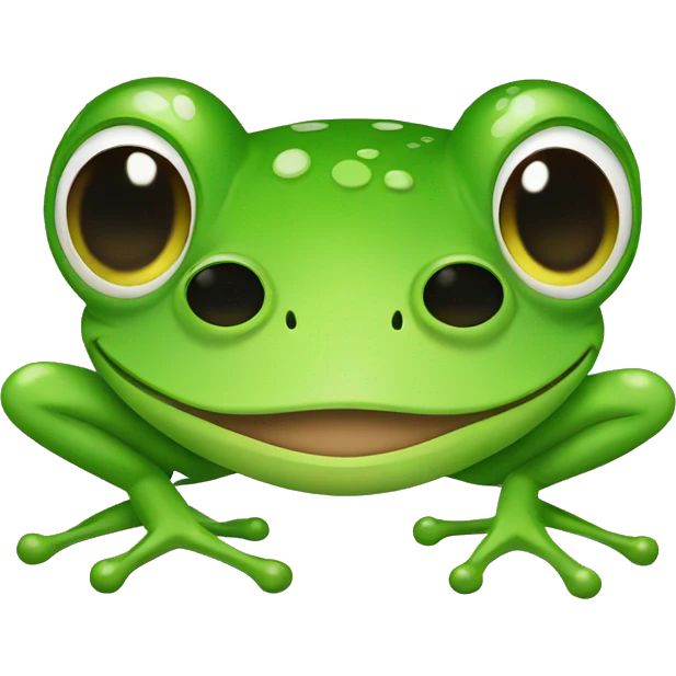 frog with coquette bow emoji