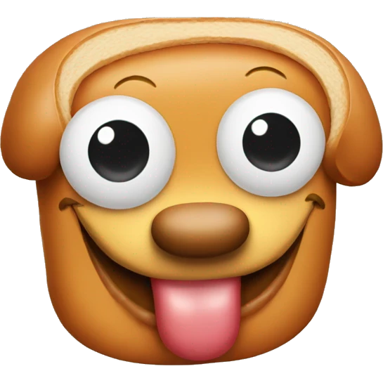 Hot dog emoji