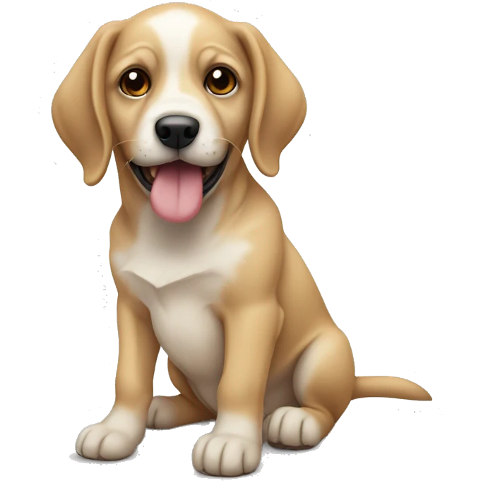 cachorro com fones de ouvido  emoji