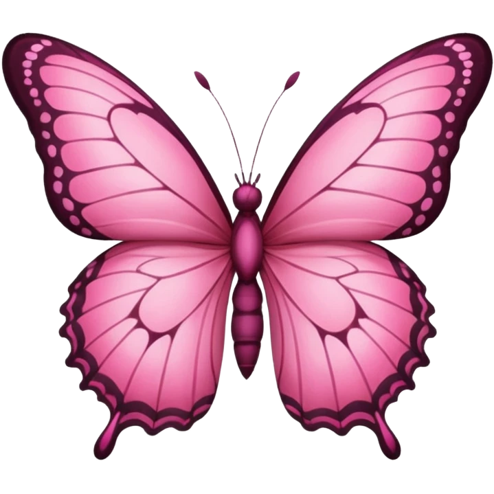 Dark pink butterfly emoji