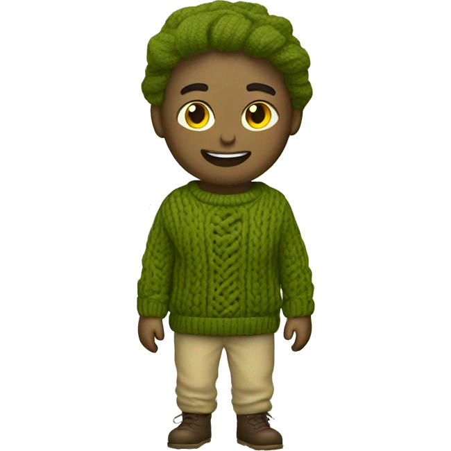 sweater olive green emoji
