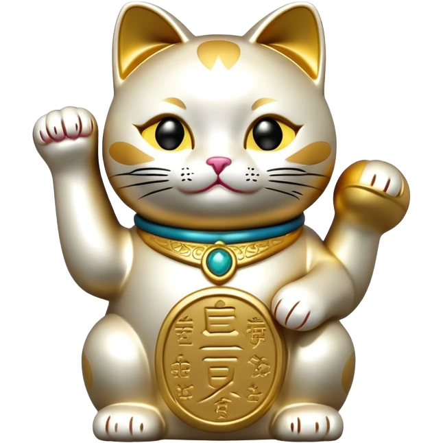 lucky cat maneki-neko emoji