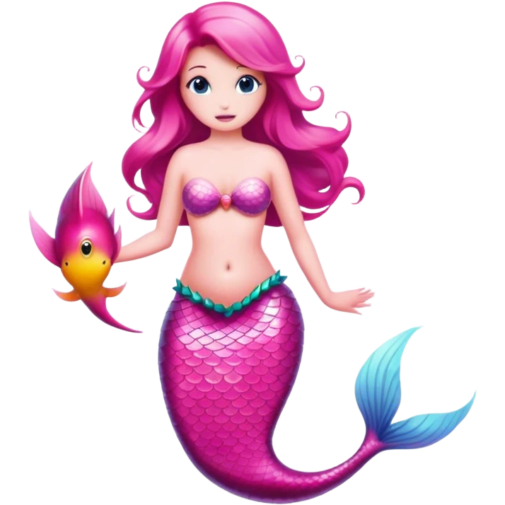 pink mermaid  emoji