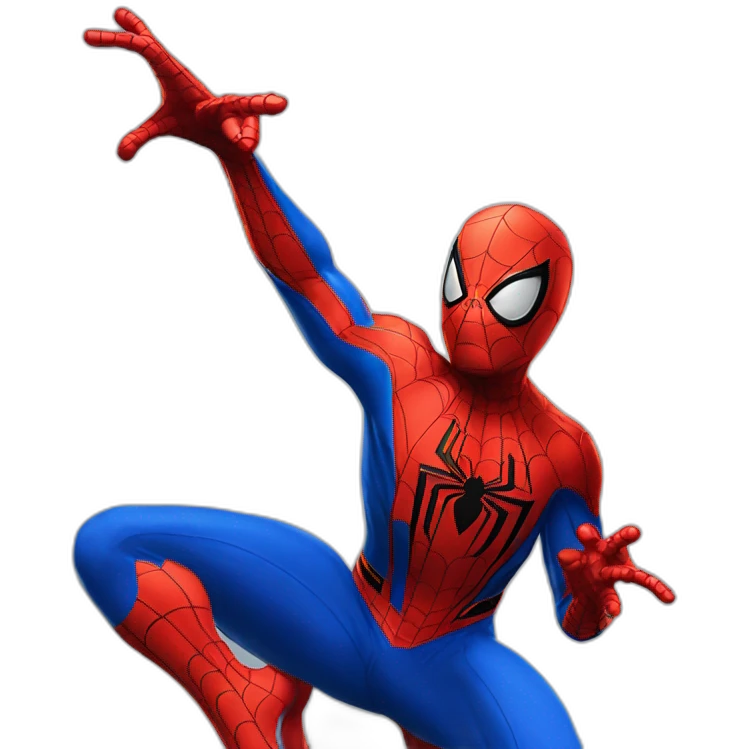 Spider man from ps4 in a classic pose emoji
