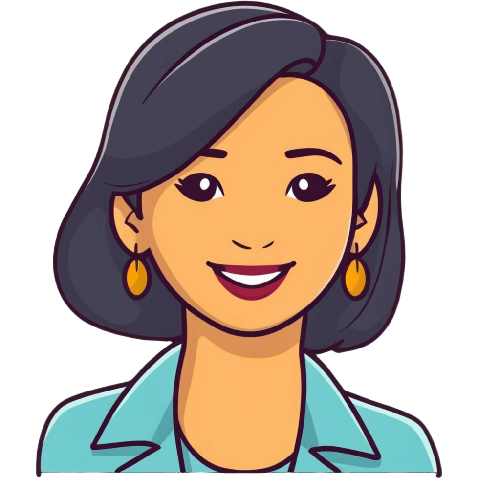 confident Latina woman smiling emoji