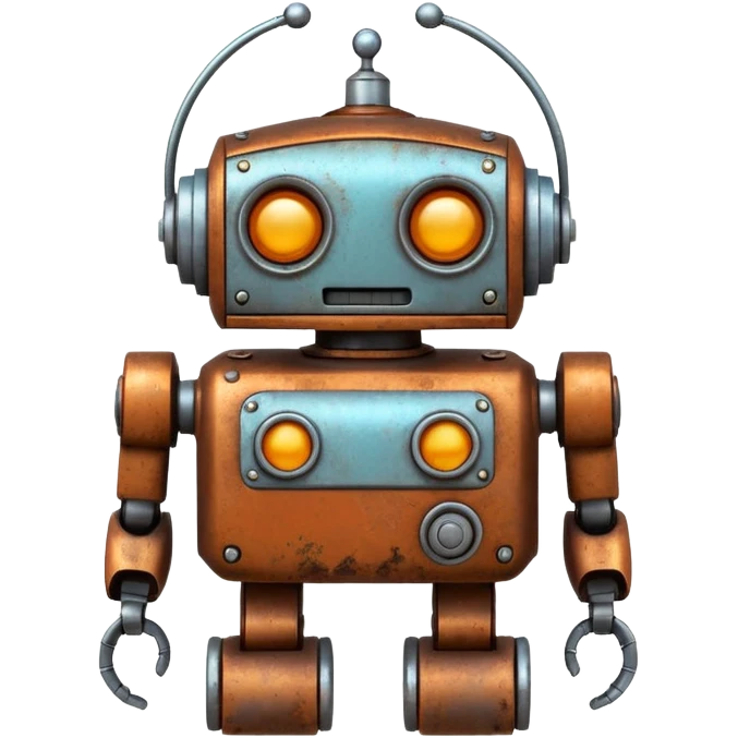 robot old cartoon simple toy emoji