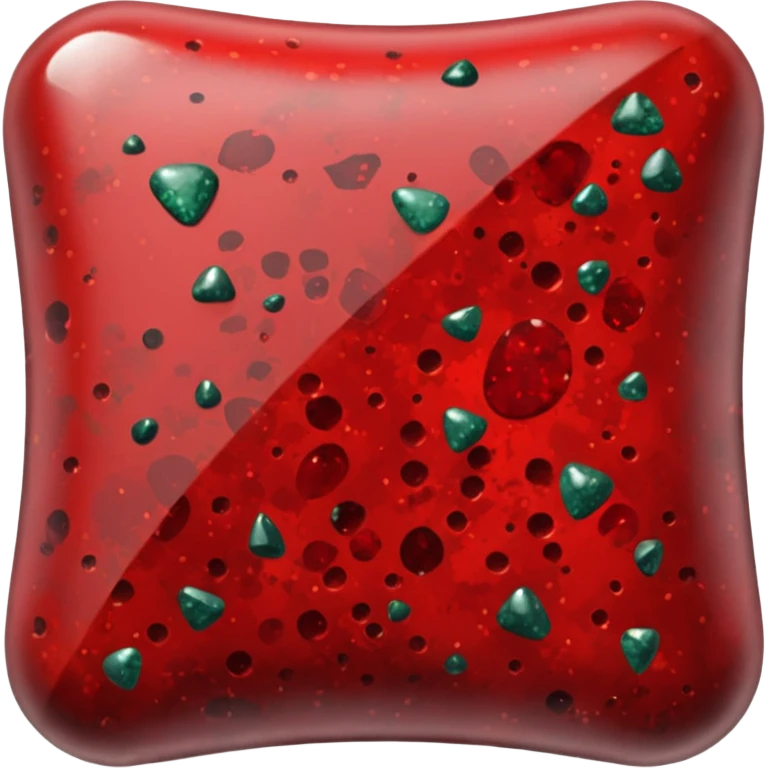  Tumbled glossy shiny Bloodstone emoji