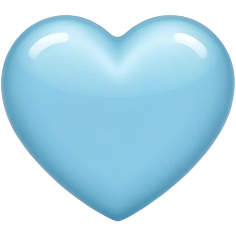 Light blue heart emoji