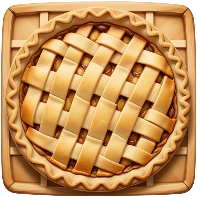 apple pie with lattice crust emoji