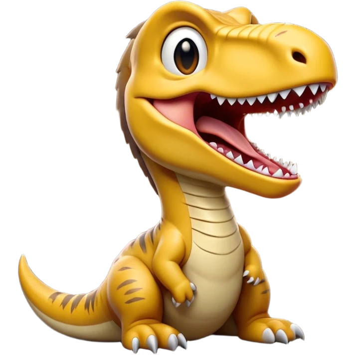 Cinematic Cute Yawning jurassic park Velociraptor Portrait Emoji, Head tilted slightly with a dramatic, wide-open yawn, showcasing a lean, powerful body with a relaxed snout and sleepy, half-closed eyes that hint at both ferocity and fatigue, Simplified yet irresistibly cute features, highly detailed, glowing with a soft, cozy prehistoric glow, high shine, relaxed yet expressive, stylized with a hint of whimsical ancient ease, soft glowing outline, capturing the essence of a drowsy yet endearing jurassic park Velociraptor that appears ready to stretch and yawn its way out of the screen! emoji