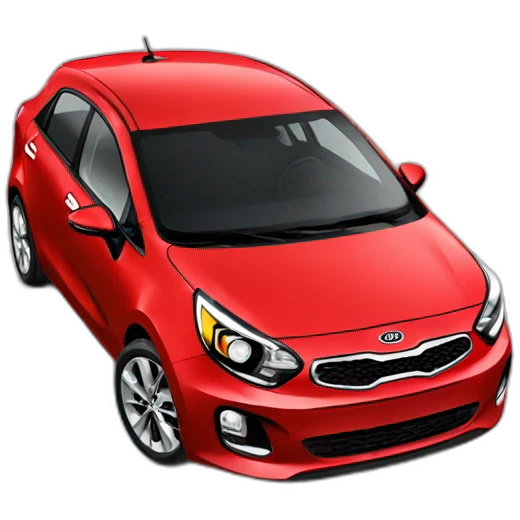 Kia rio rojo emoji