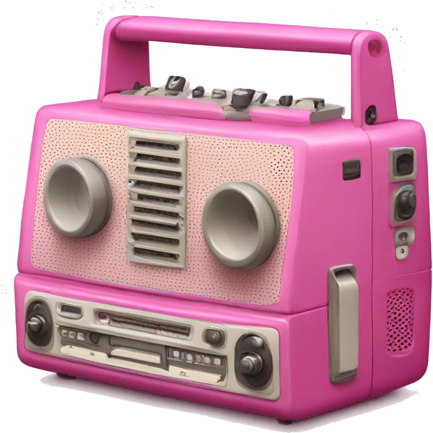 Pink Tape Recorder emoji