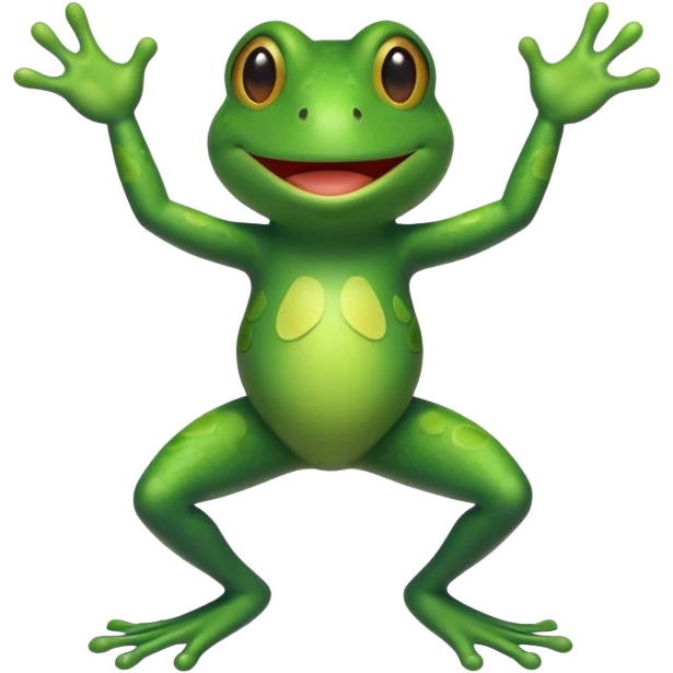 Dancing frog emoji