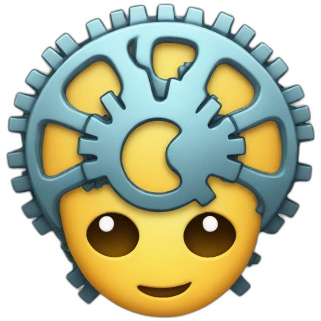 gear like brain emoji
