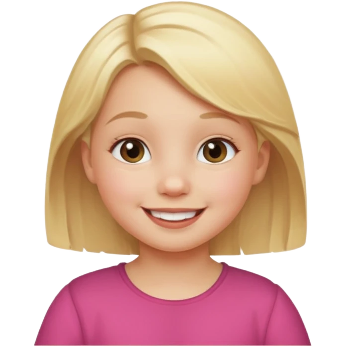  girl blond hair todler emojj emoji