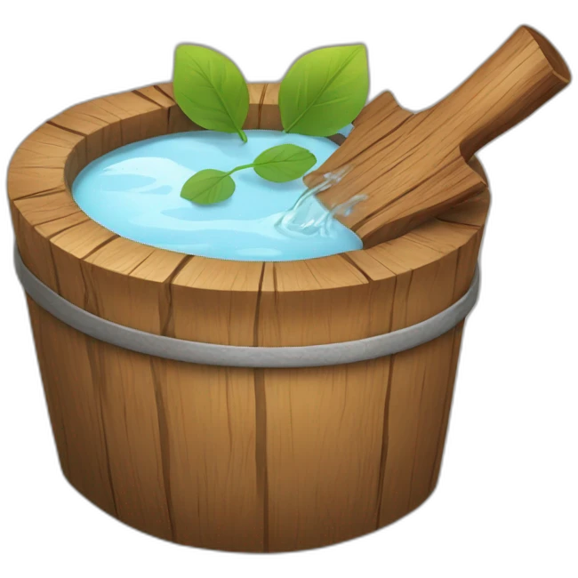 wood soaking up water emoji