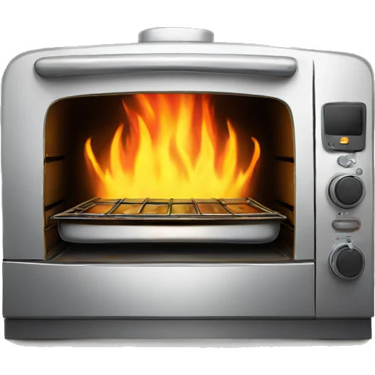 Oven on fire emoji