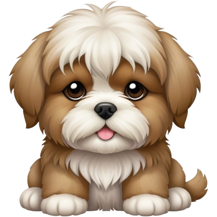Lhasa apsa puppy emoji