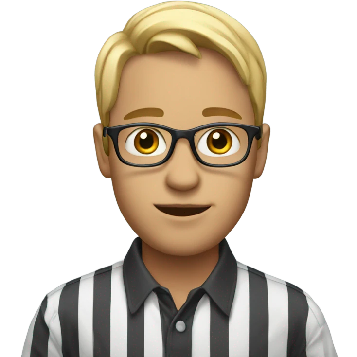 Whit in striped shirt emoji