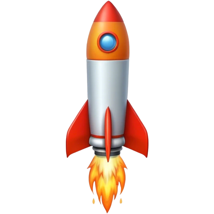 Rocket peach stink emoji