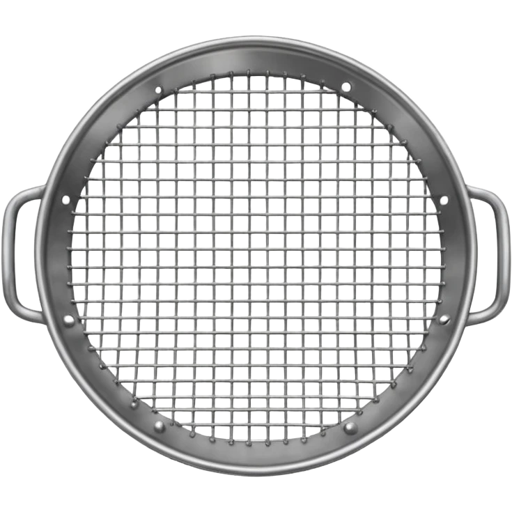 Sieve made from steel wire mesh emoji