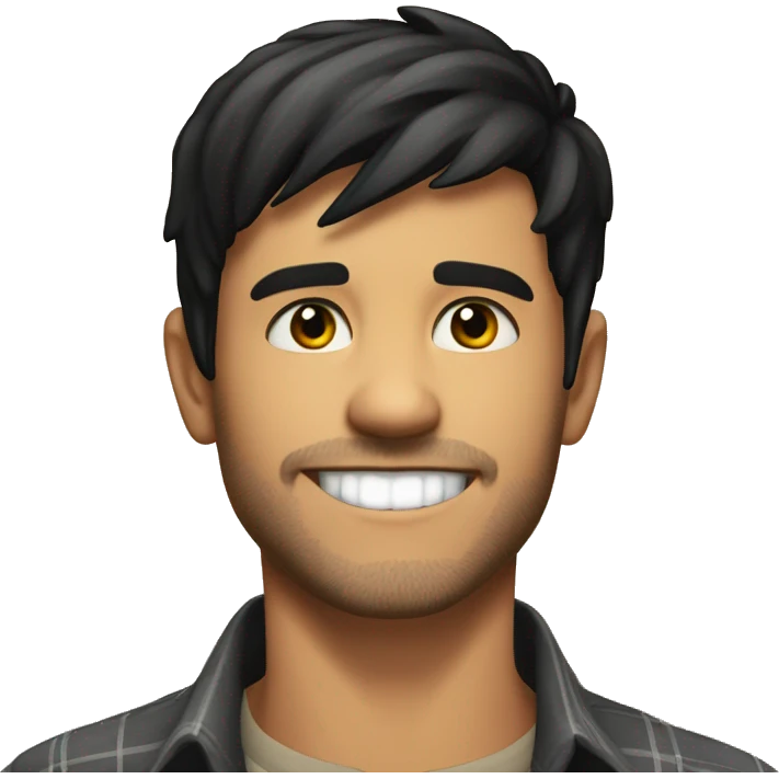 happy guy in portrait emoji