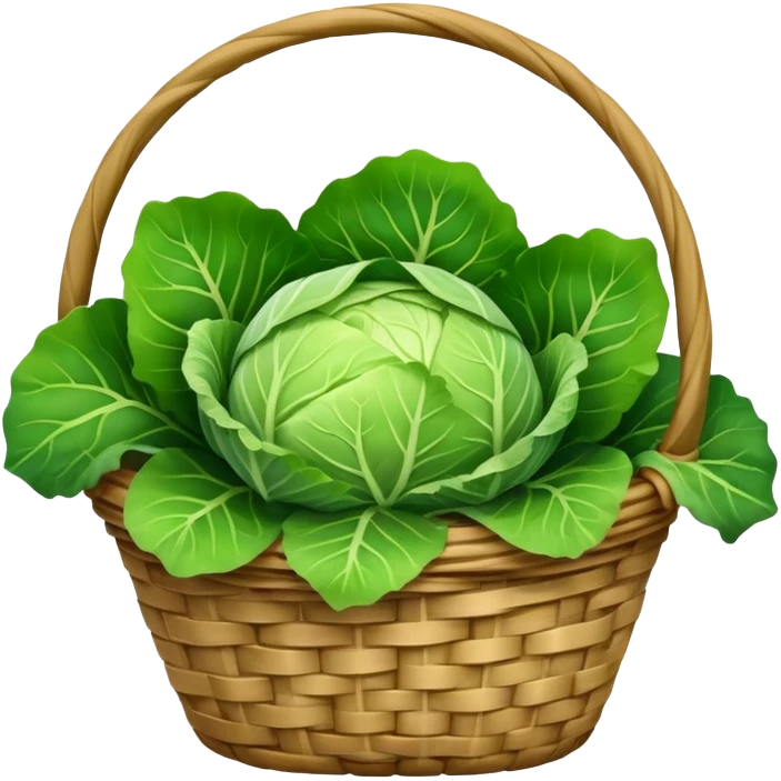 cabbage in basket emoji