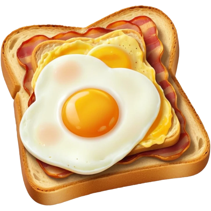 Egg and bacon toast emoji