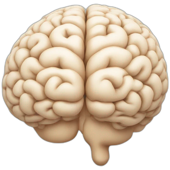 Thinking brain emoji