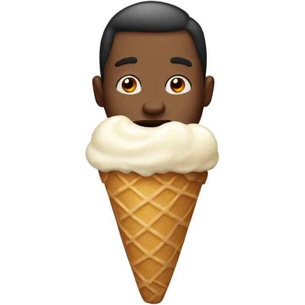A guy said ice cream good emoji