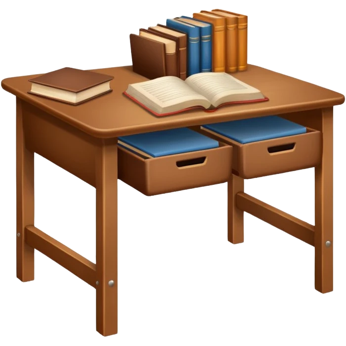 brown school desk emoji