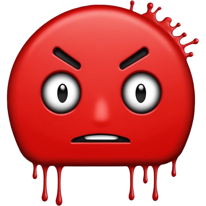 Сделай красное граффити, надпись "CNS" emoji