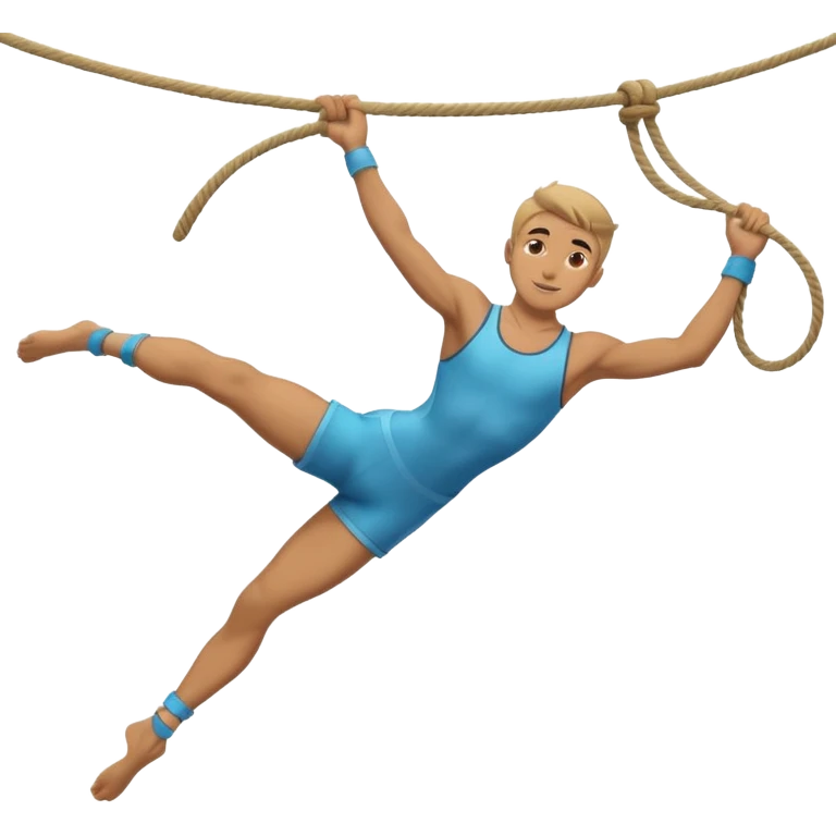 Acrobat – Slim performer mid-flip or balancing on rope emoji