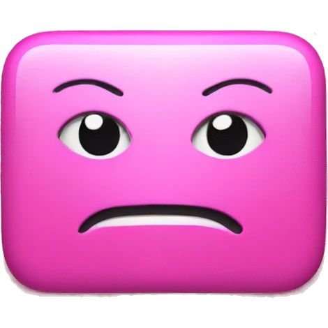 netflix sign pink emoji