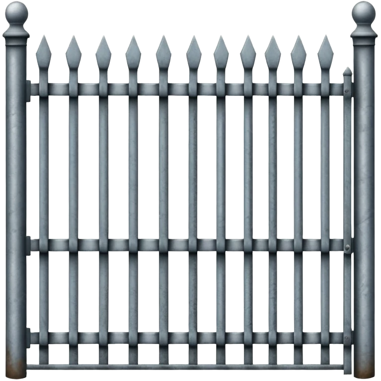 iron fence with metal bars emoji