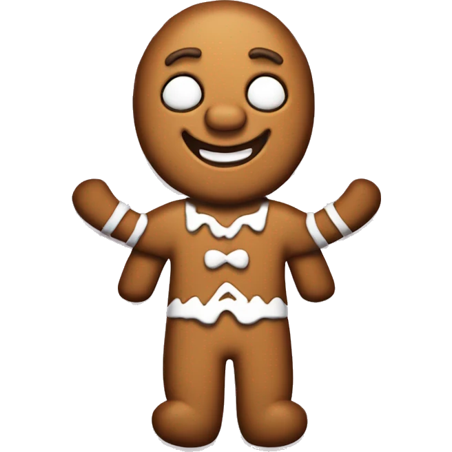 gingerbread cookies in the form of a man from the cartoon Shrek emoji