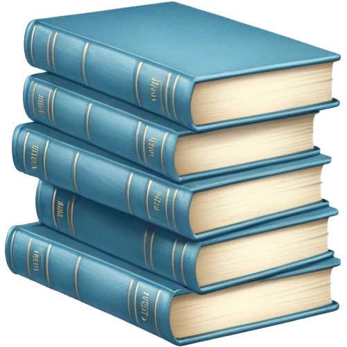 Light blue books emoji