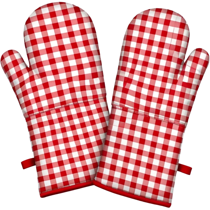 gingham oven mitts emoji