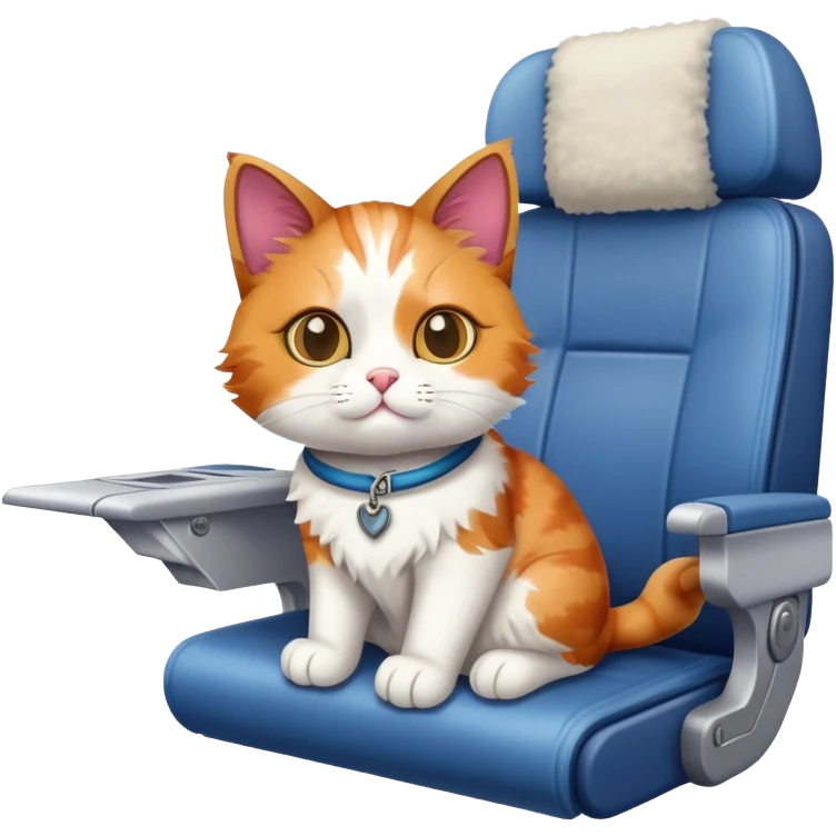 Cat on plane  emoji