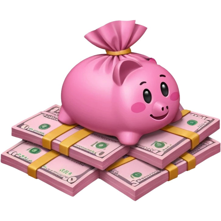 Pink money emoji