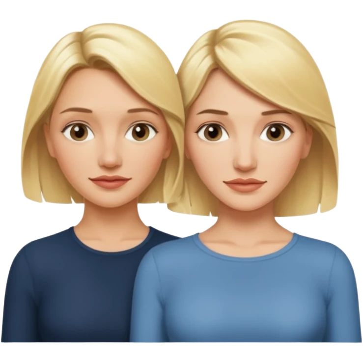 i want an emoji with 2 longue hair blonde girls like the movie "the holiday" They are not touching each other. One is Cameron Diaz, the tother Kate Winslet. They are friends. emoji