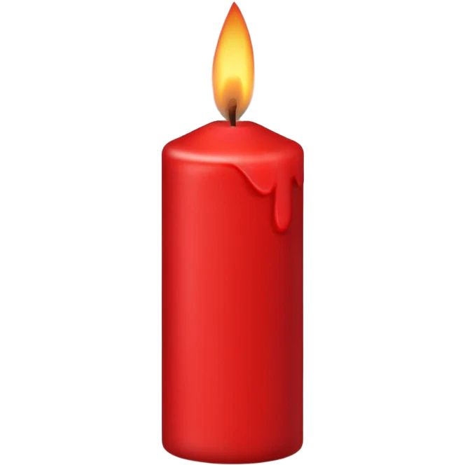 Red candle emoji