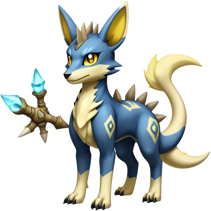 Manectric-Lucio-Cubone-Umbreon-Marowak-Draco-Fakémon-hybrid-creature (full body), 4 legs emoji