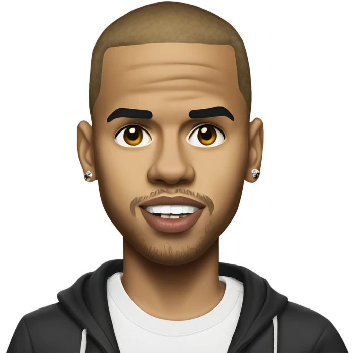 Hyper Realistic Chris Brown  emoji
