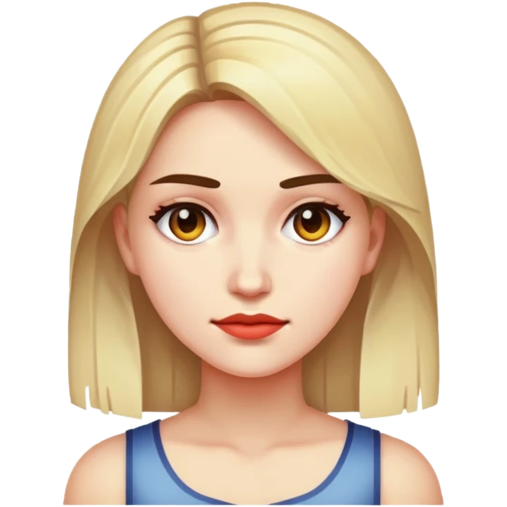 Heavily pixelated female emoji