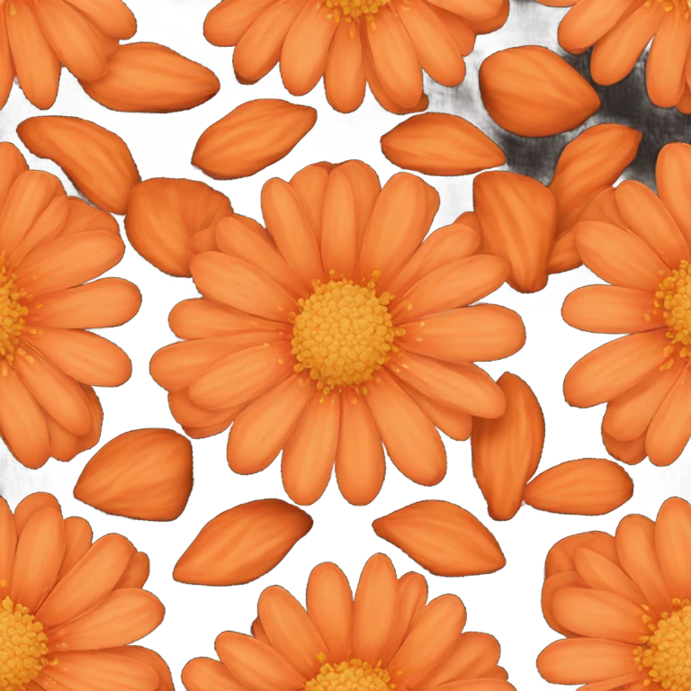 Orange flower emoji