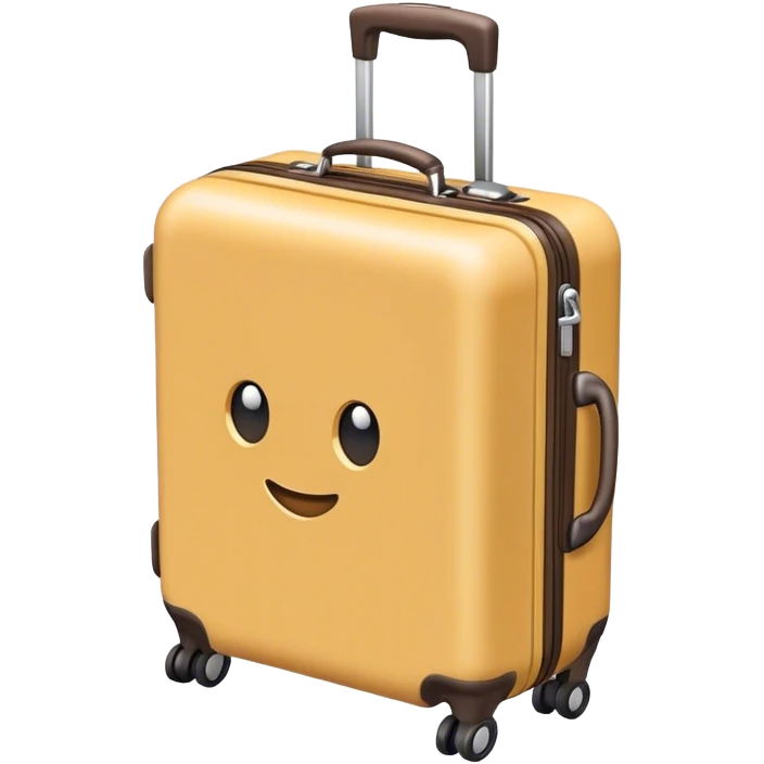 a cute luggage with a tracker emoji