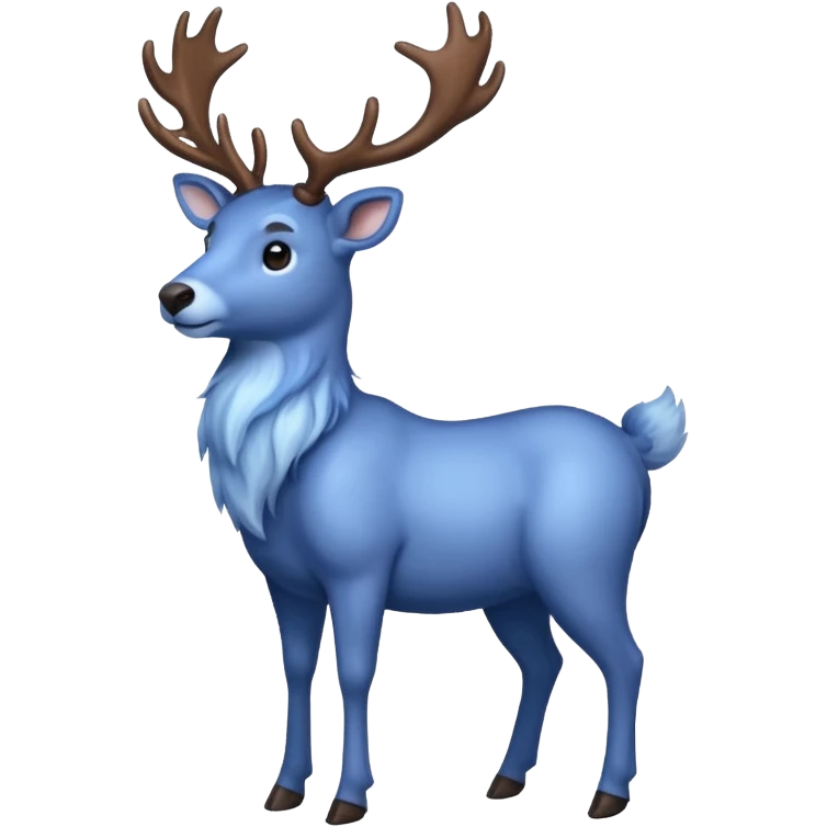 blue raindeer emoji