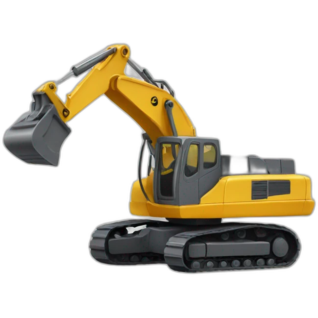 excavadora de juguete emoji