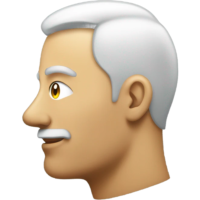 Man side profile looking sideways emoji